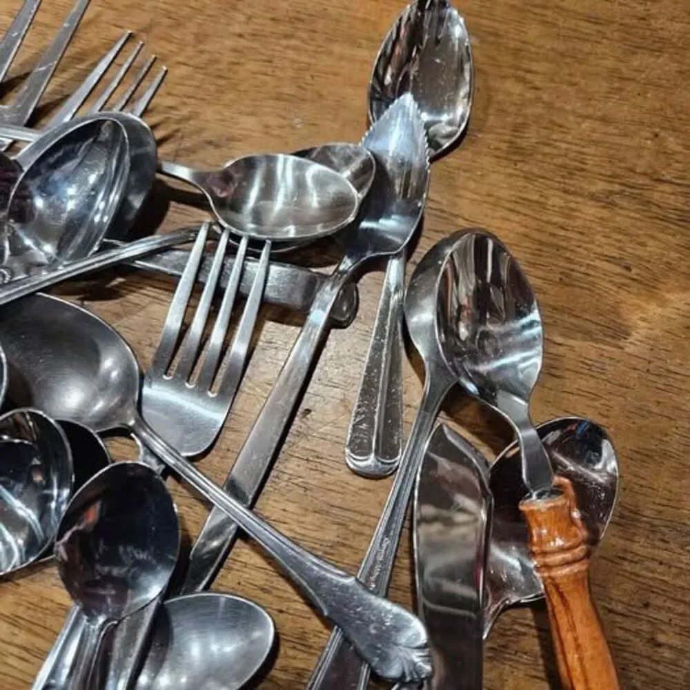 Mixed Stainless Steel Silverware Flatware Lot